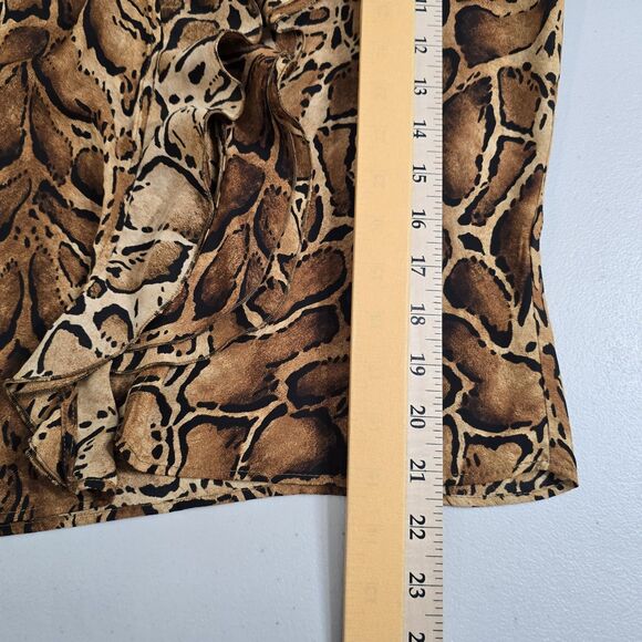 Zara Women’s Leopard Print Cardigan Size XS Brown & Black Lightweight - Picture 8 of 10